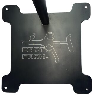 Top view of cart farm stand